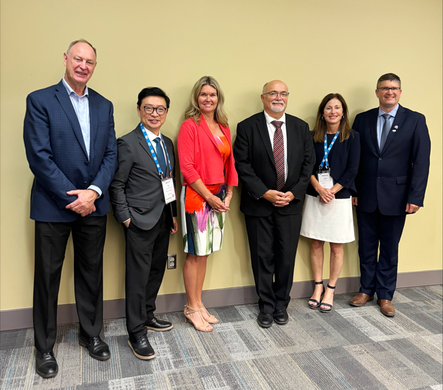 AMO delegation meeting group