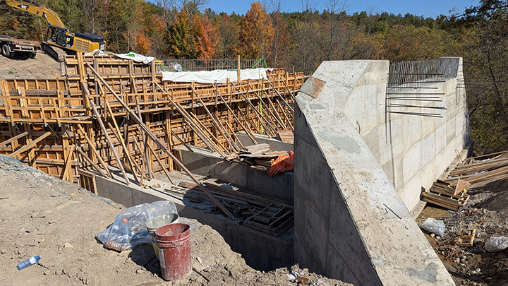 Broomes Creek Dam construction site