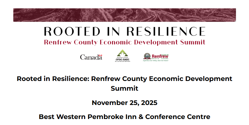 Rooted in Resilience Renfrew County Economic Development Summit topper