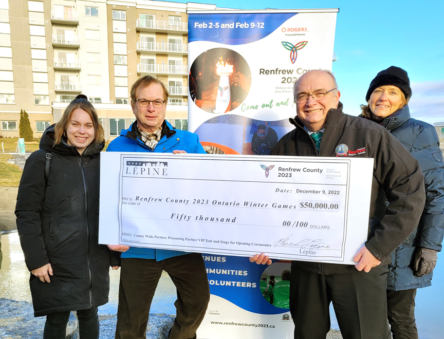 Ontario Winter Games Lepine sponsorship